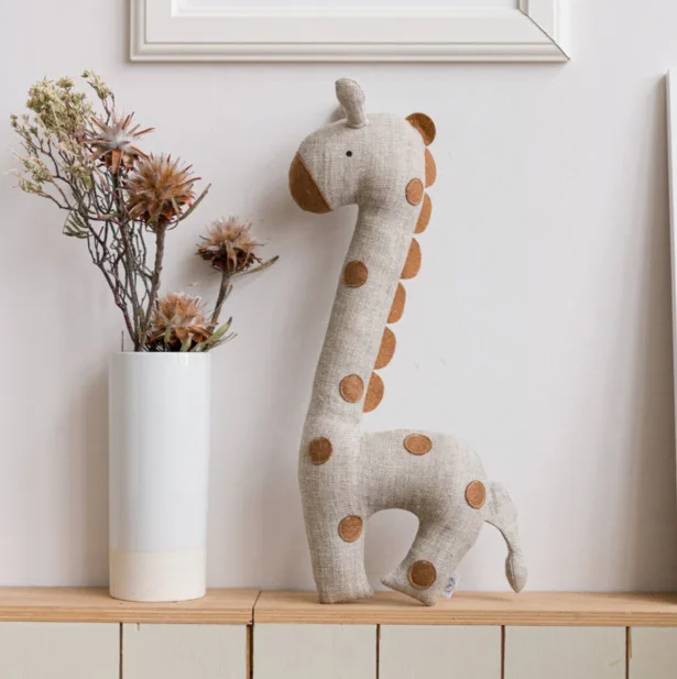 Nordic Style Lovely Stuffed Animal Toy Kawaii Bambi Baby Girls Plush Doll Kids Baby Newborns Sleeping Accompany Doll Room Decor