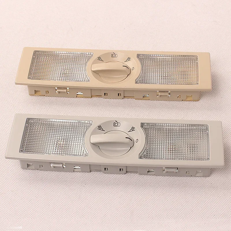 Lámpara de lectura de luz de techo Interior trasera gris o Beige luces para VW POLO TOURAN GOL SHARAN JETTA SKODA RAPID SEAT ALTEA