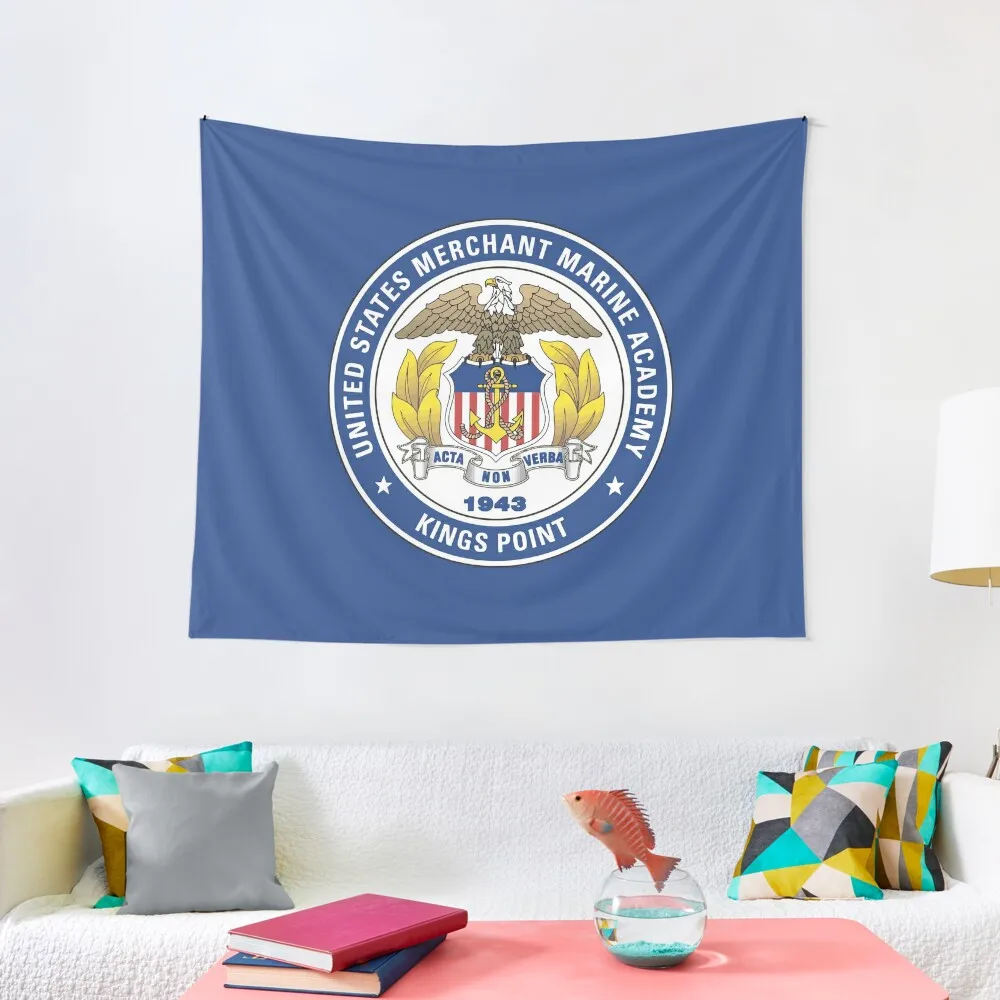

United States Merchant Marine Academy Tapestry Bathroom Decor Bedroom Decor Tapestry
