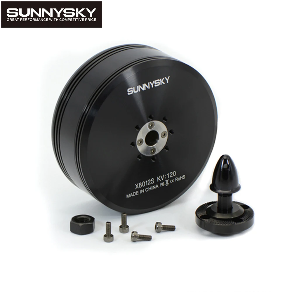 SunnySky X8012S KV150 12S 2800W 15mm Shaft XS-Series High Thrust Brushless Motor For RC Multirotor Plant Protection Machine UAV