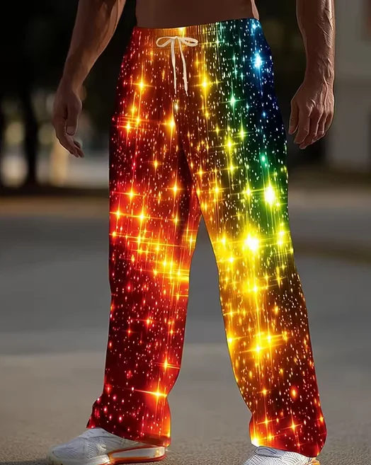 Neue lustige Unisex-Hose mit ausgeschnittenem Gesäß und Weihnachtslicht-Print, originelle Hose für Weihnachtsfeiern, Feiertage und Freizeitkleidung – Detail 8