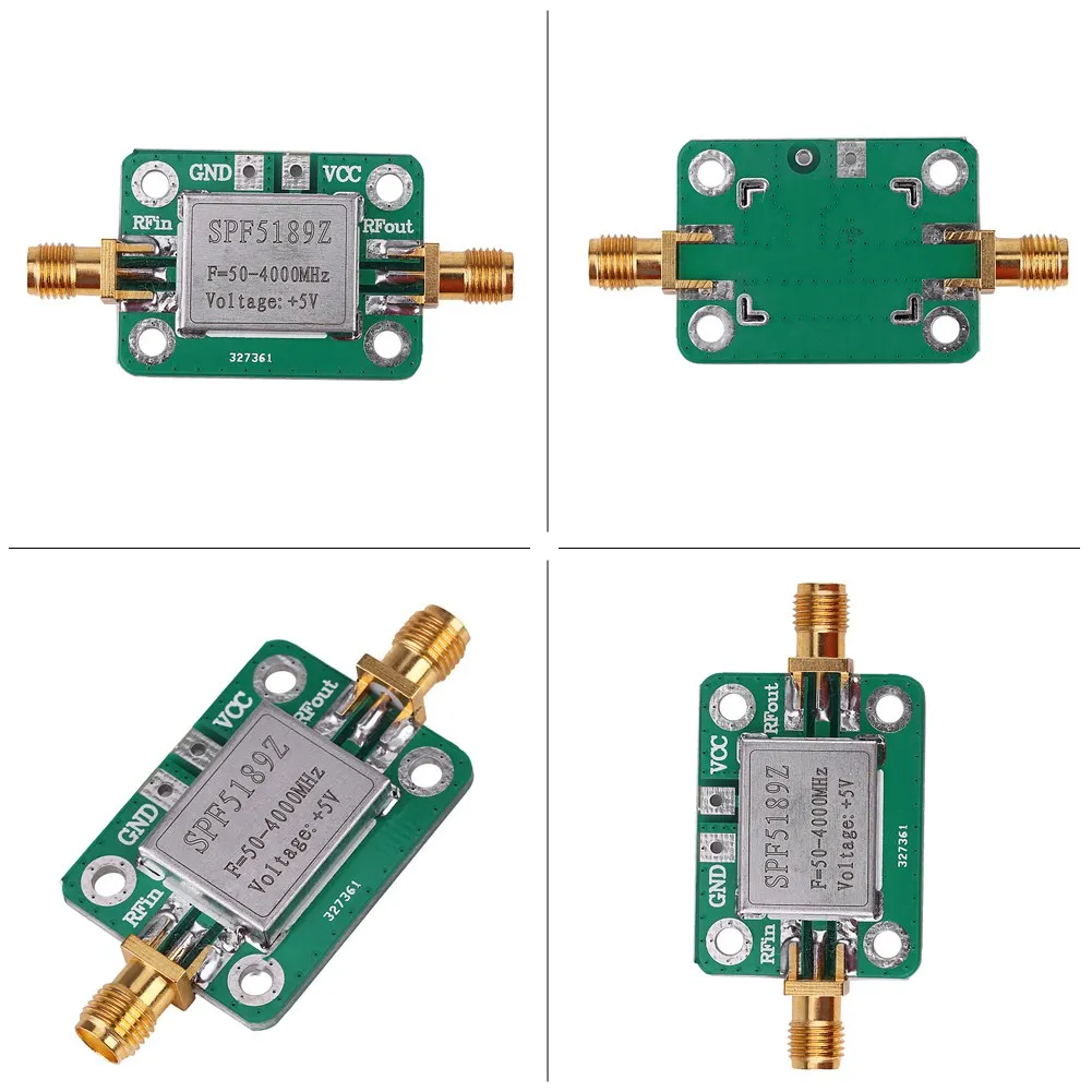 LNA 50‑4000MHz SPF5189 RF Amplifier  Receiver For FM HF VHF / UHF Ham Radio SPF5189 RF Amplifier LNA Low Noise Amplifier