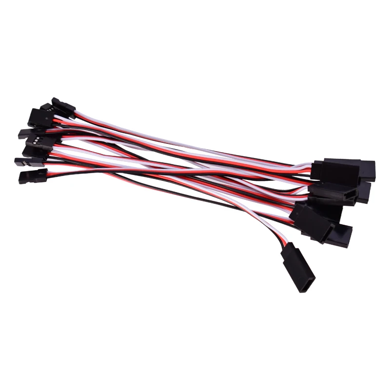 10Pcs 150mm 15cm Servo Extension Lead Wire Cable For RC Futaba JR Male to Female 15cm Wire Connector