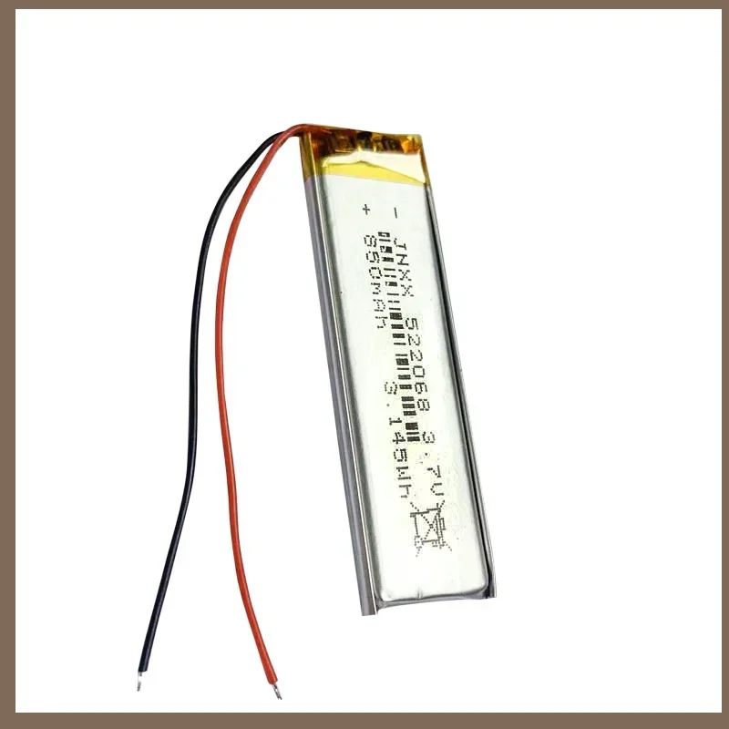 Polymer 522068 850mAh 3.7V Rechargeable Polymer Lithium Battery Electronic Products Small Fan Digital LED Light MP3 MP4