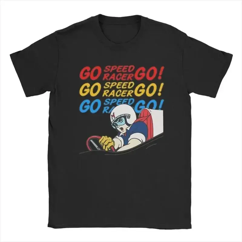 Go Speed Racer T Shirt For Men Cool 100 Cotton Crew Neck Short