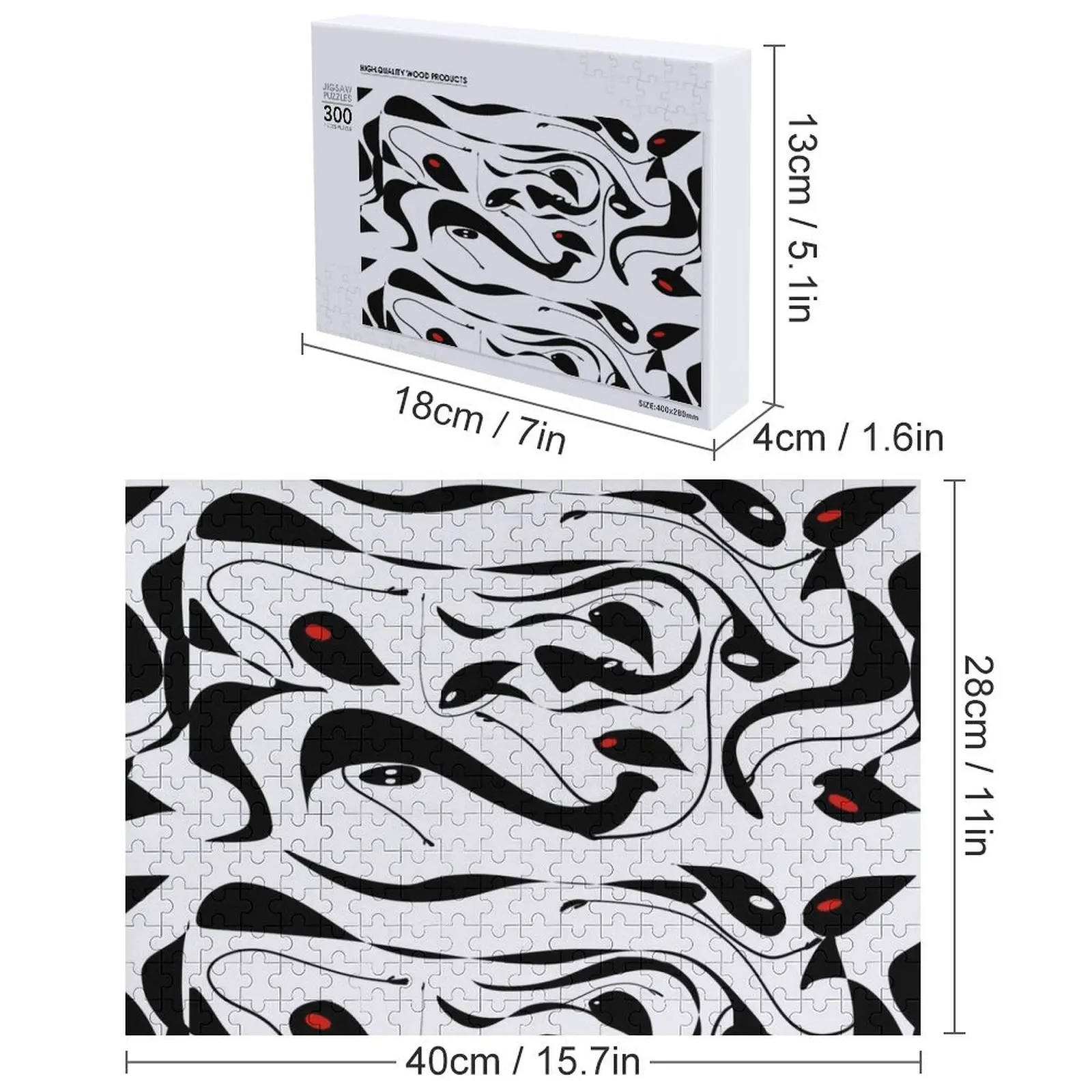 عزيزي الأشباح الناس اللغز صورة مخصصة شخصية لعبة ألغاز الطفل