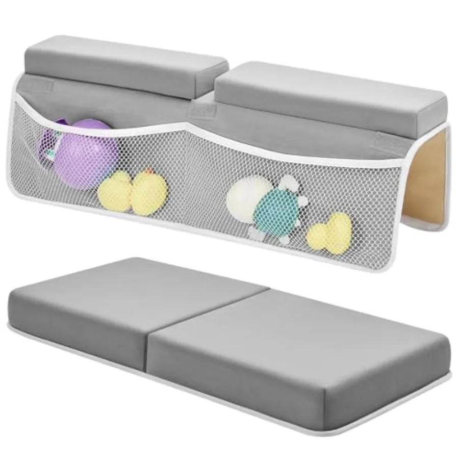 

IFNOW Baby Bath Kneeler and Elbow Rest Pad Set - 26'' Extra Long and 2.4'' Thick Quick Dry Kneeling Pad for Bathing Baby with K