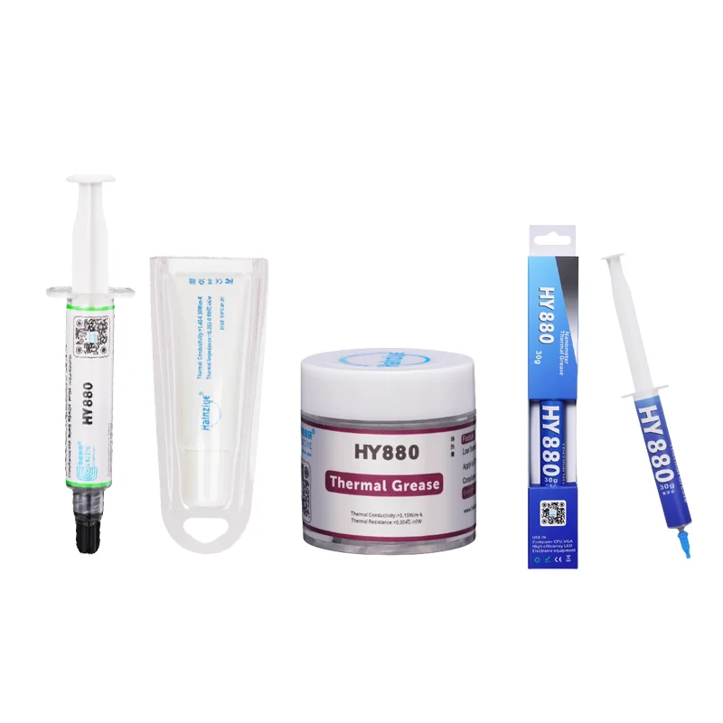 Halnziye HY880 Thermal Paste 5.15W/mK CPU GPU Heatsink Cooling Grease High Performance Thermal Compound
