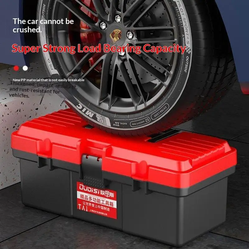 13 Inch Multi-functional Plastic Tool Storage Box With Handle Portable Organizer Case For Home Car Use