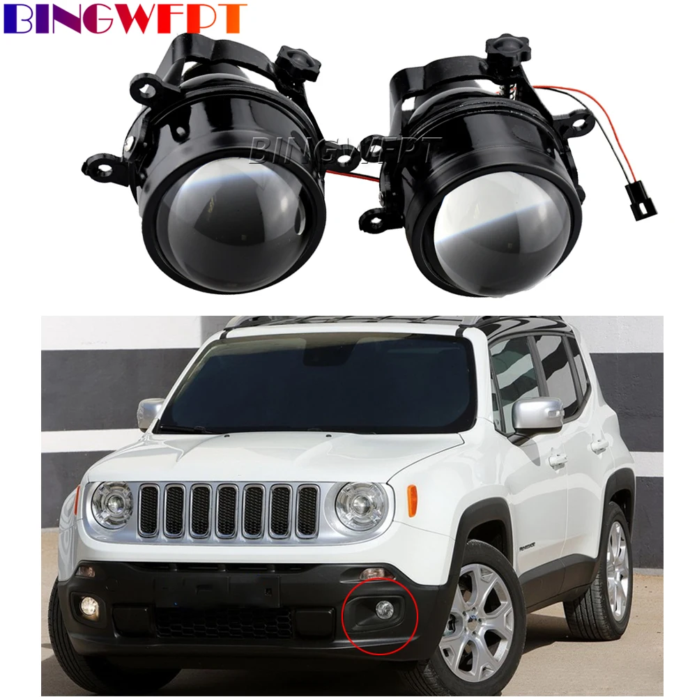 

2 Pieces High Quality LED Fog Light Car Front Bumper Fog Lamp 12V For Jeep Renegade 2015 2016 2017 2018 Headlights