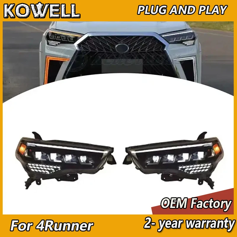 

Car Styling for Toyota 4Runner Headlight 2013-2020 4 Runner Head Lamps DRL Turn Signal High Beam Projector Lens