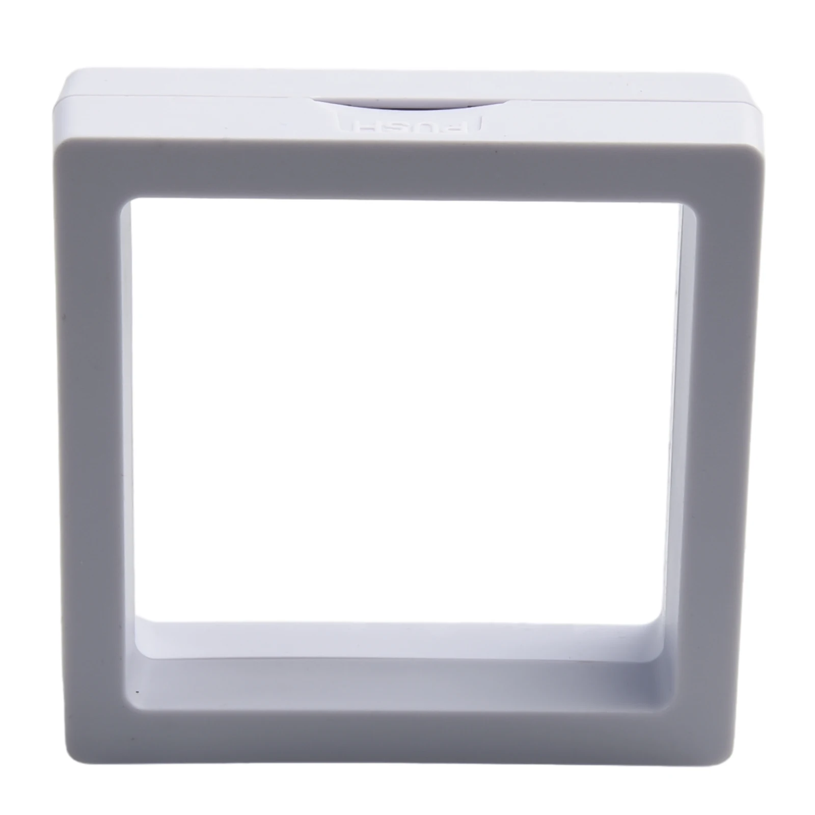 3D Floating Frame Gemstone Coin Box Clear Jewelry Bracelet Display Stand Ring Pendant Holder Protect Jewellery Presentation Case