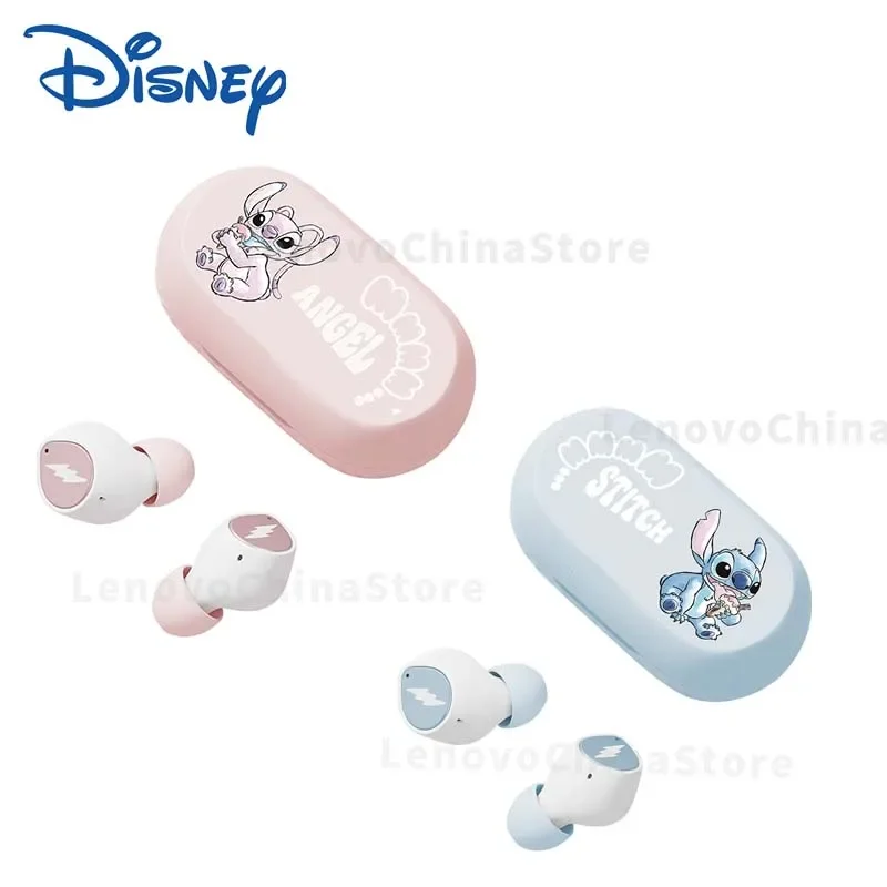 Disney Lilo & Stitch Angel D29 Wireless Bluetooth 5.3 Earphones HiFi Stereo HD Call Headset Smart Touch Headphone Long Endurance