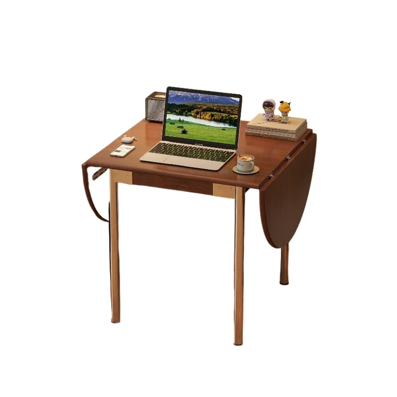 

Solid wood foldable desk, small household computer desk, retractable table, multi-functional table
