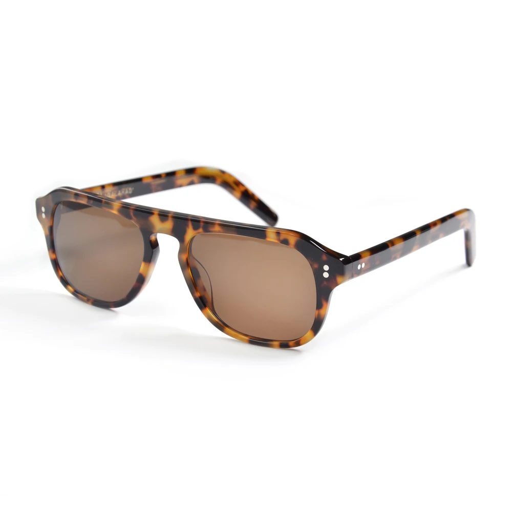 Fashion Style Crystal Honey Pilot Sunglasses for Women Kingsman Sunglasses for Men Top Quality Acetate UV400 Protection Shades