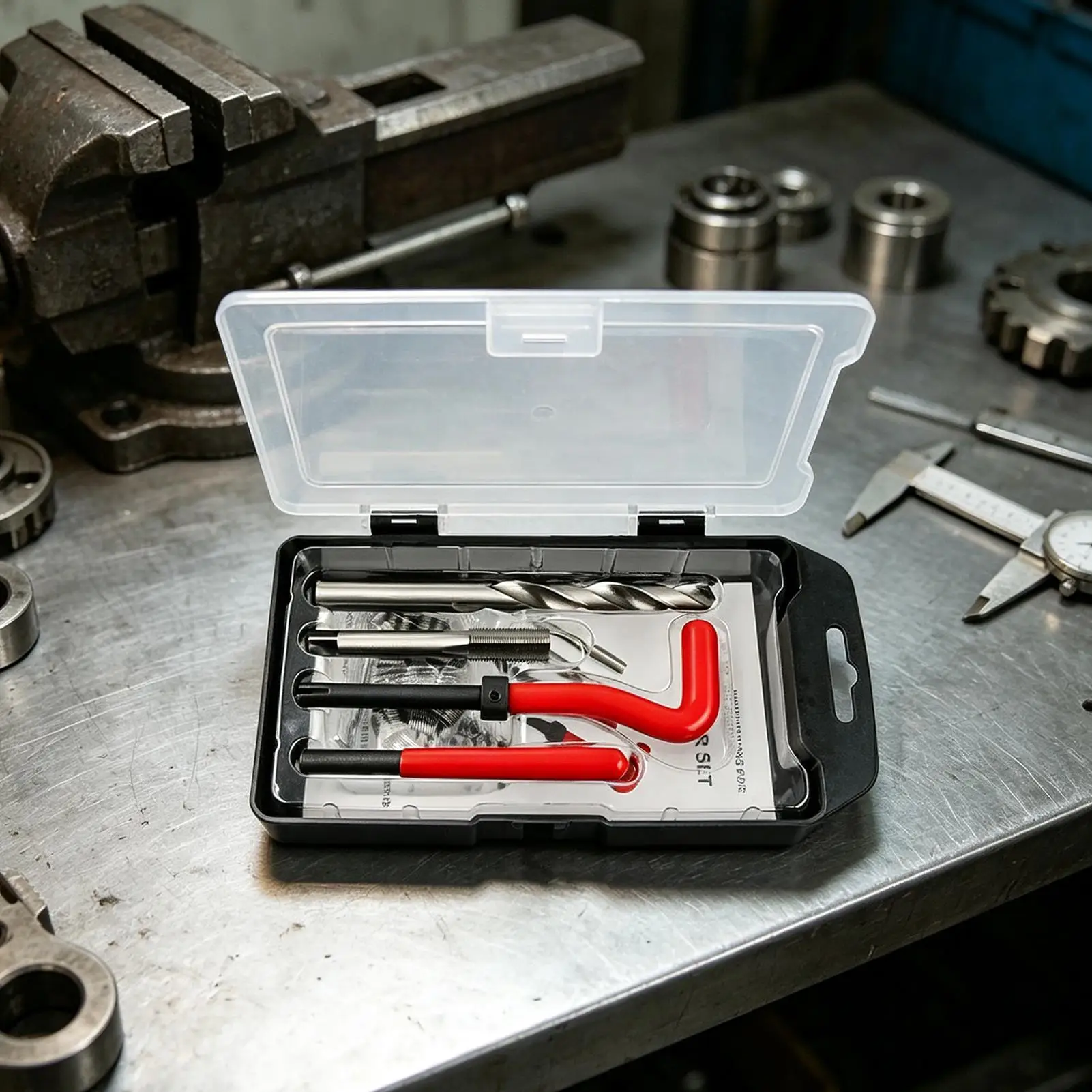 Thread Repair Kit 15 Pieces Tap Screw Hole Maintenance Set Thread Maker Tool For Load Bearing Vibration Resistance Sensor Mount view 3
