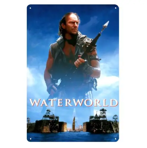 Waterworld Movie Metal Poster Tin Sign 20x30cm Collectable Plaque  