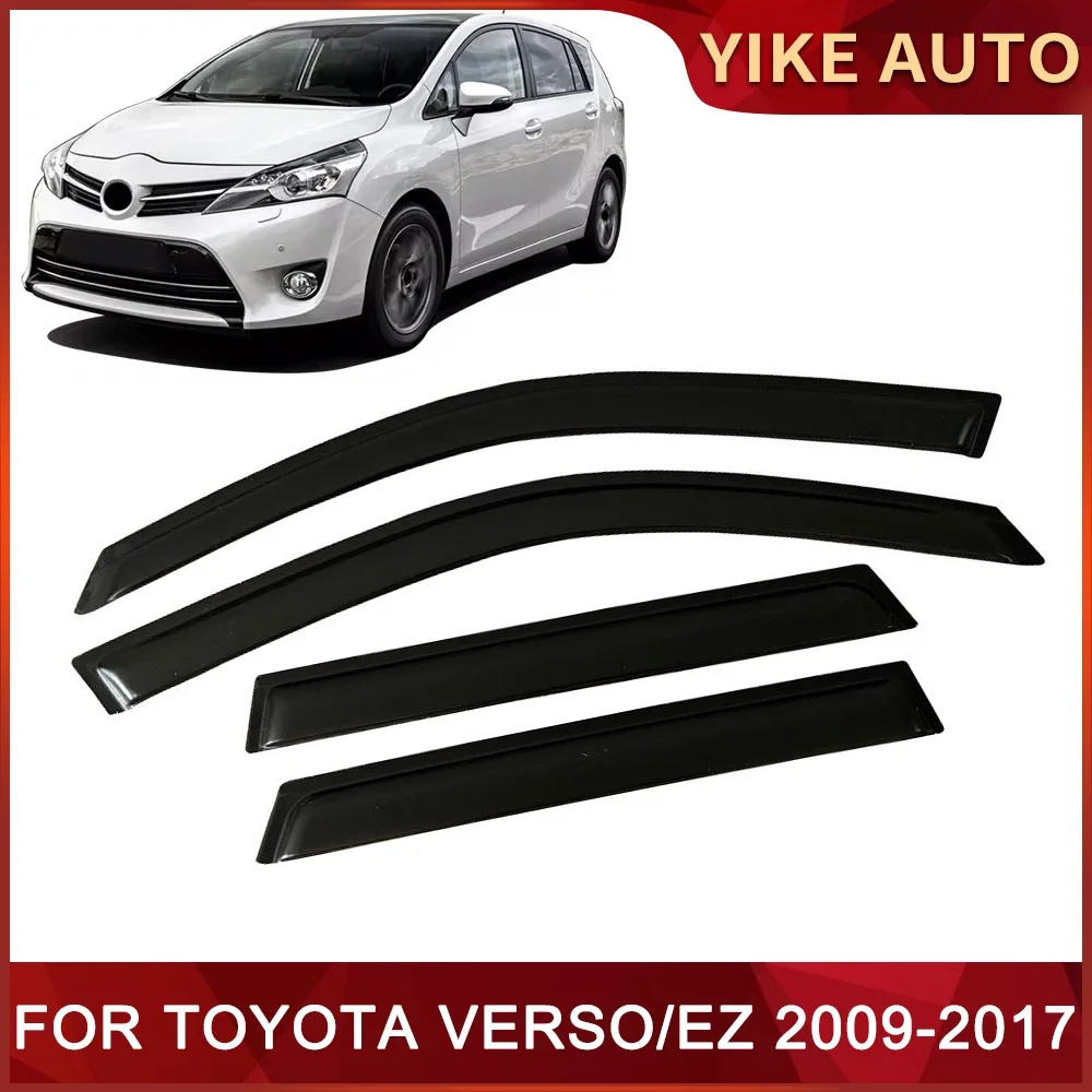 Window Visor for TOYOTA VERSO EZ 2009-2017 Weathershied Door Visor Wind Sun Rain Guards Side Window Wind Deflectors Auto Parts