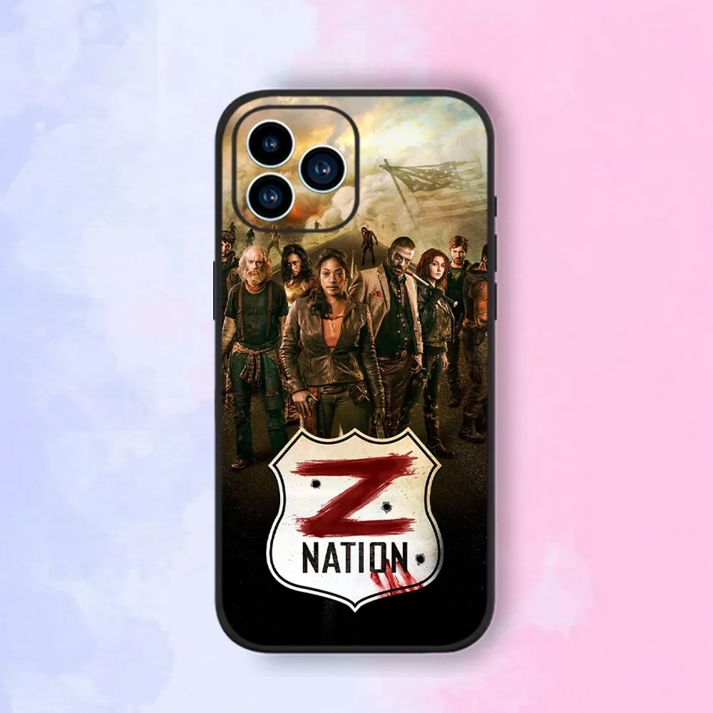 Z Nation TV Phone Case For iPhone 15,14,13,12,11,XS,XR,X,8,7,Pro,Max,Plus,mini Silicone Black Cover