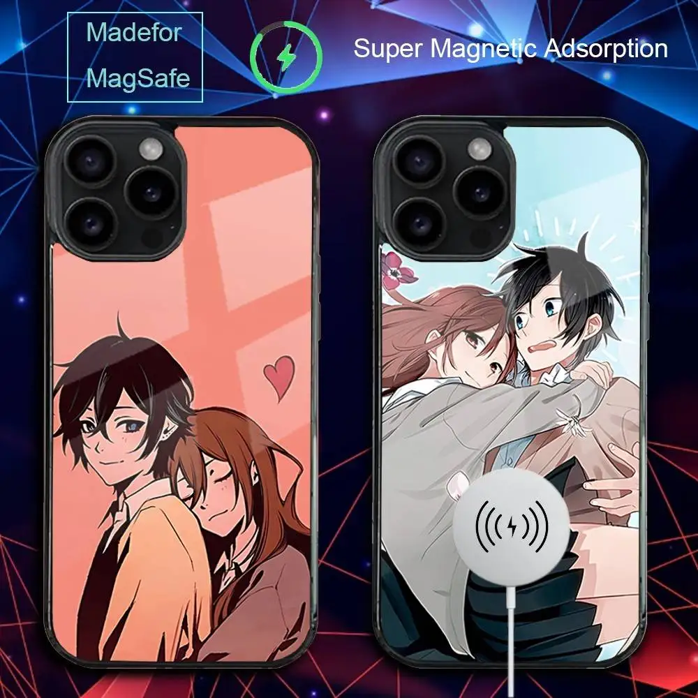 

H-HorimiyasS Anime Phone Case For iPhone 17,16,15,14,13,12,11,Pro,Max,Plus,Mini,SE4,E Magnetic Magsafe Wireless Charging