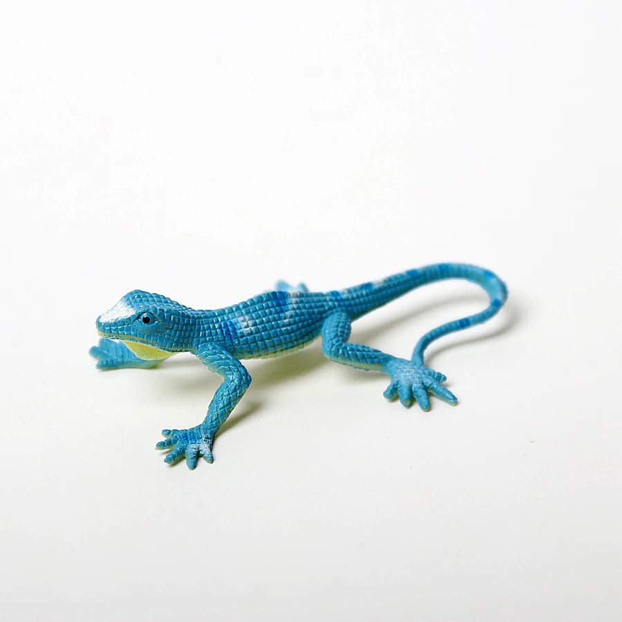 Figura de acción de lagartos falsos de colores surtidos para niños, juguete de PVC de simulación para fiesta de reptiles, colección de 12 piezas