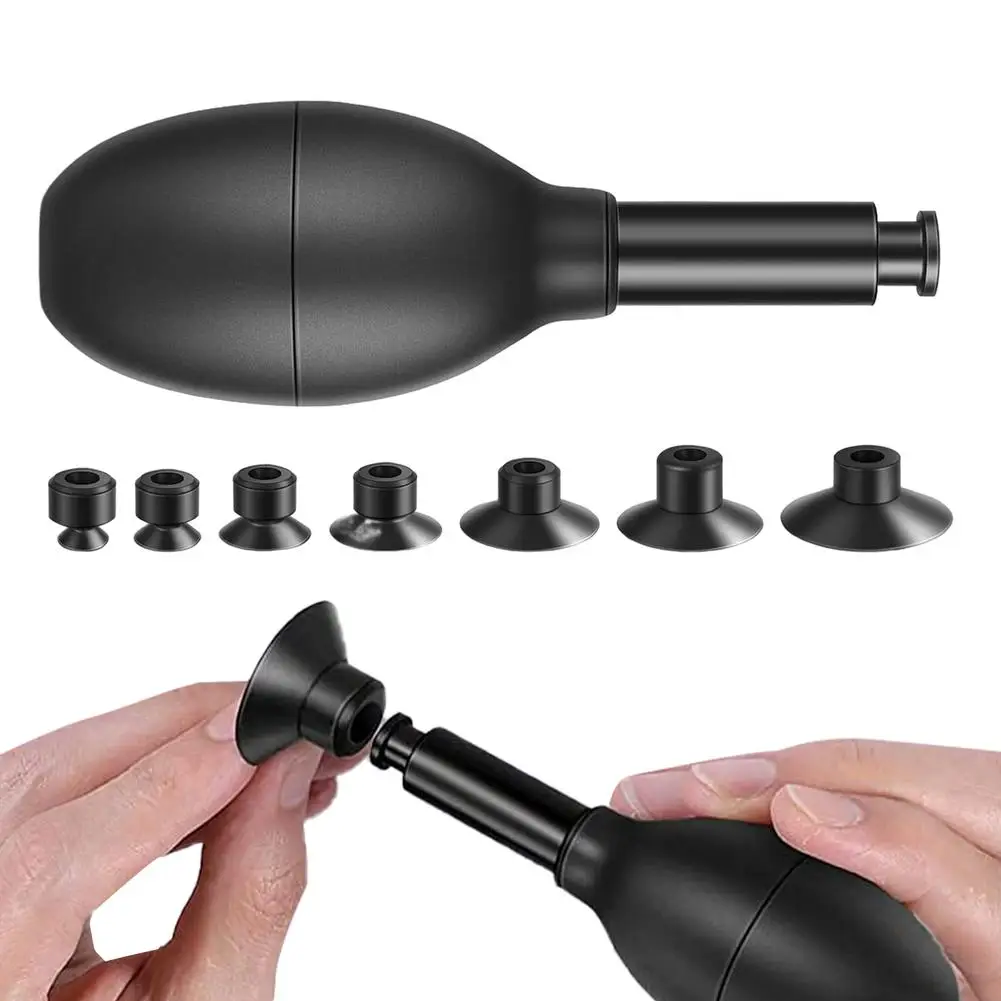 Camera Lens Sucker Kit Long Anti-static Pen Strong Suction Manual Vacuum Suction Pen with 7 suction Cup Lens Puller Repair Tool