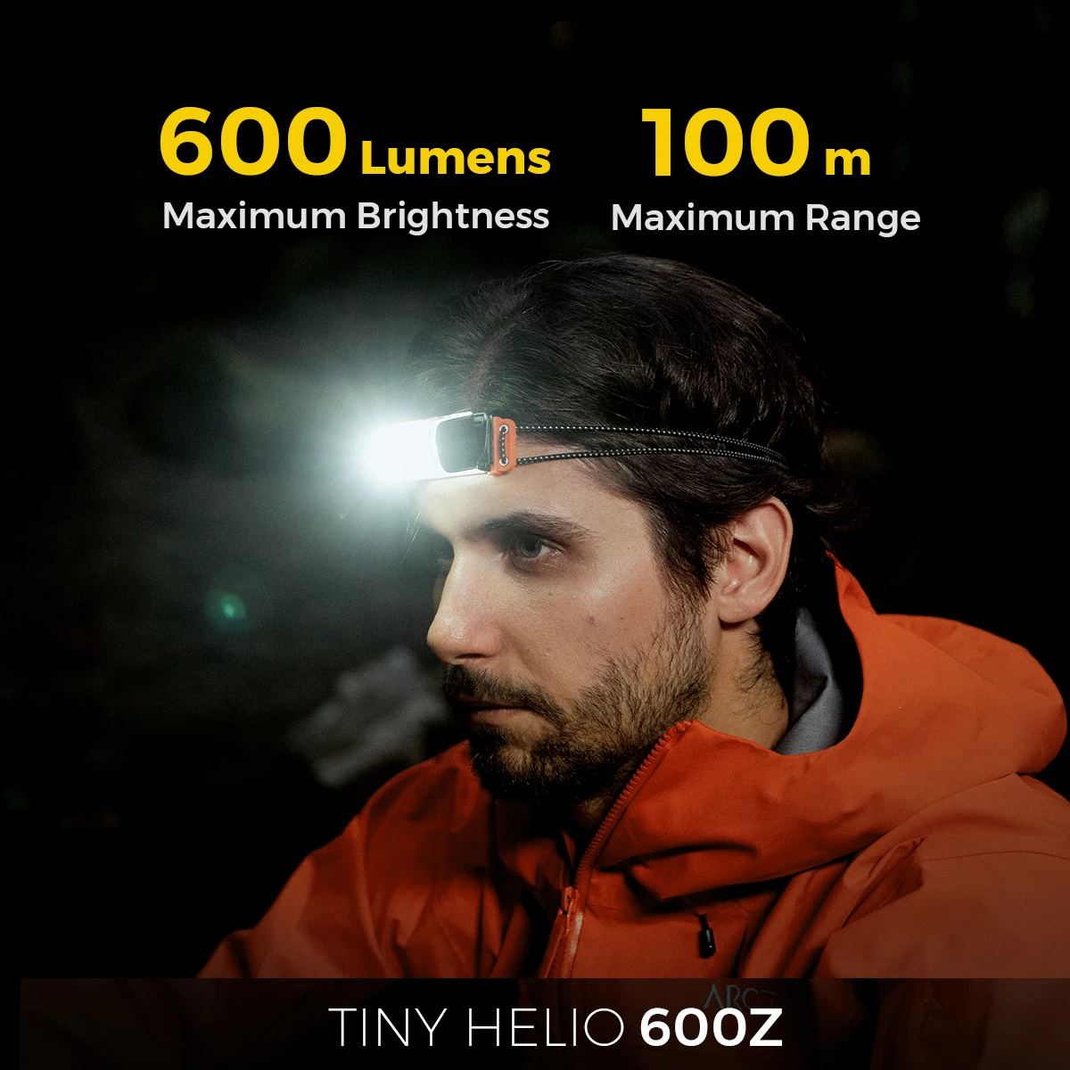 FLEXTAIL TINY HELIO 600Z - Ultra-Light LED Rechargeable Headlight with 6 Mode for Outdoor Camping Running Hiking Fishing