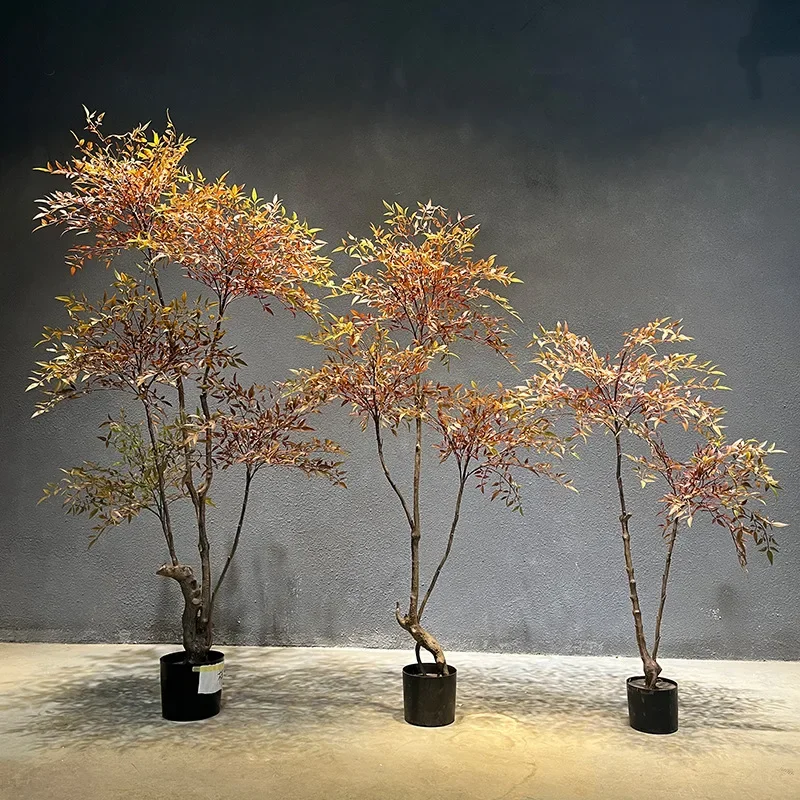 Simulation Nantian Bamboo Plant Wholesale Fake Green Plant Decoration Simulation Tree Living Room Floor Potted Plant Bionic Gree