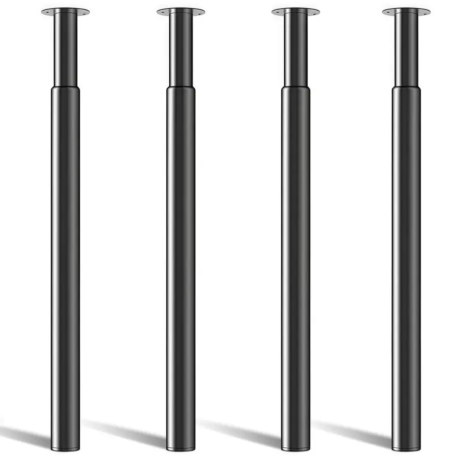 Table Legs 2843 4 Pcs Breakfast Bar Legs, Kitchen Worktop Support Legs, Office Desk Legs, Heavy Duty Metal Sturdy Steel Frame,B