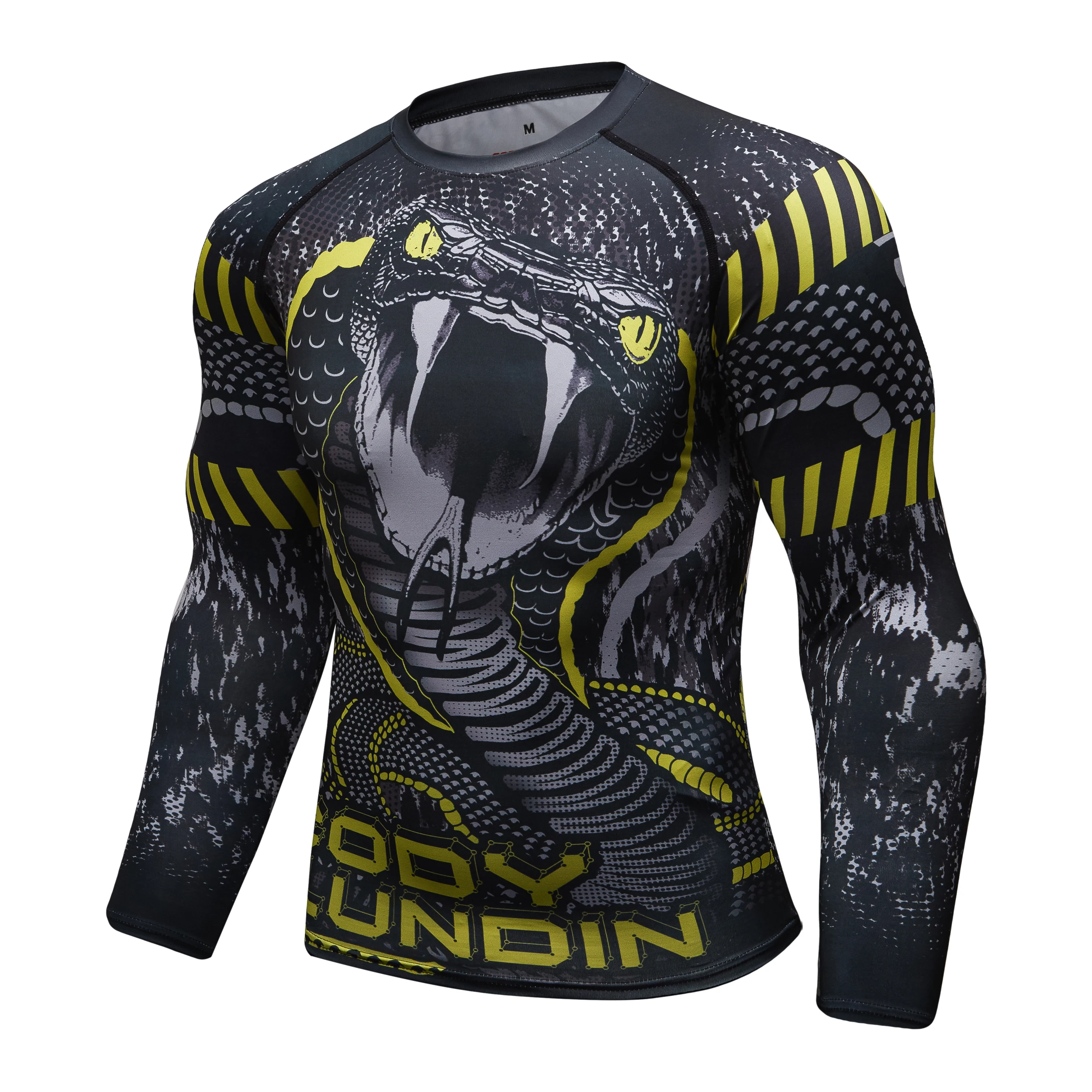 UV Sun Protection Sports Rash Guard With Snake Print Masculine jiu jitsu Bjj Rashguard No Gi MMA Clothes Compression Sweatshirts