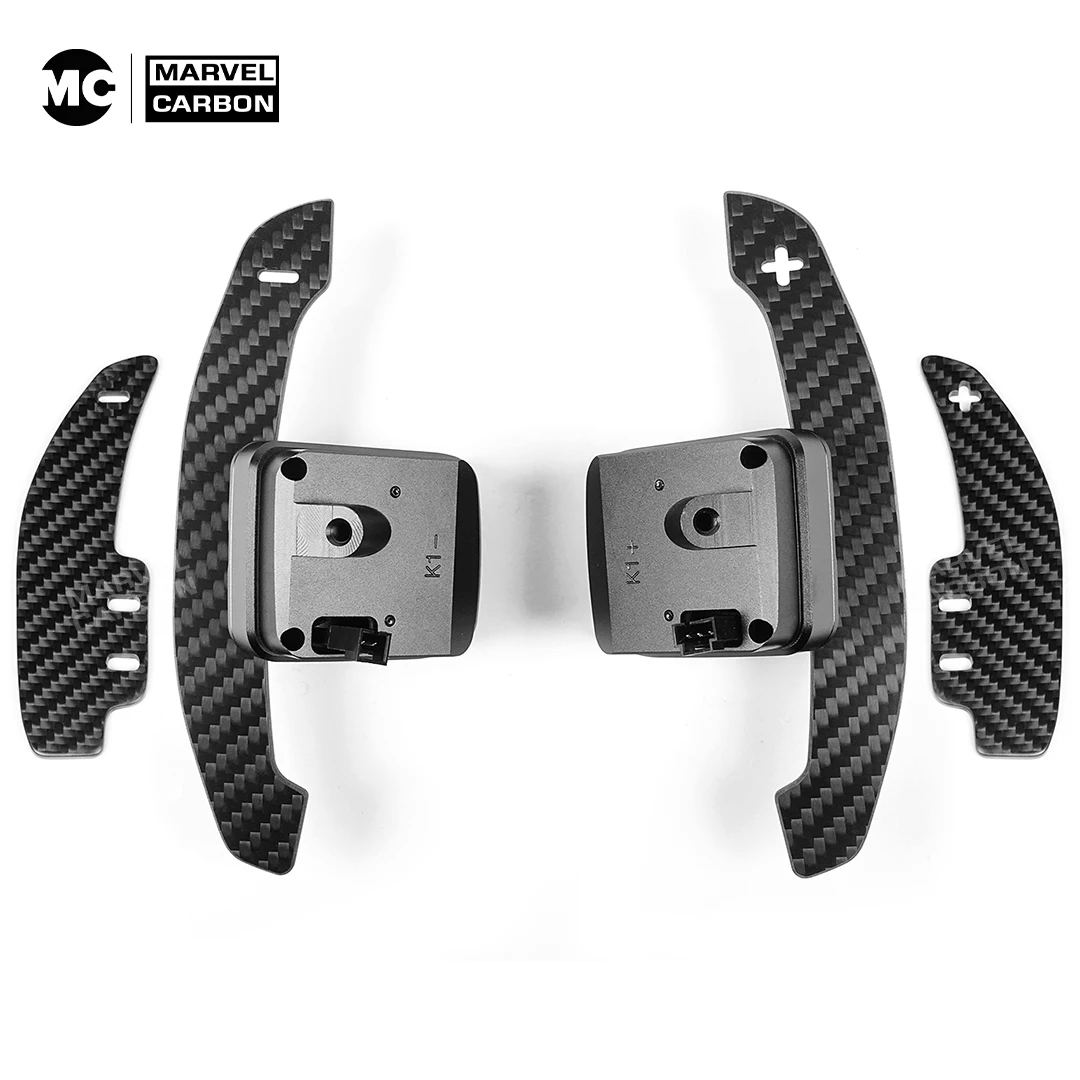 MC Fif For Camaro SS Corvette C7 2014-2019 Carbon Fiber Magnetic Paddle Shifter with Spare Paddle Pads
