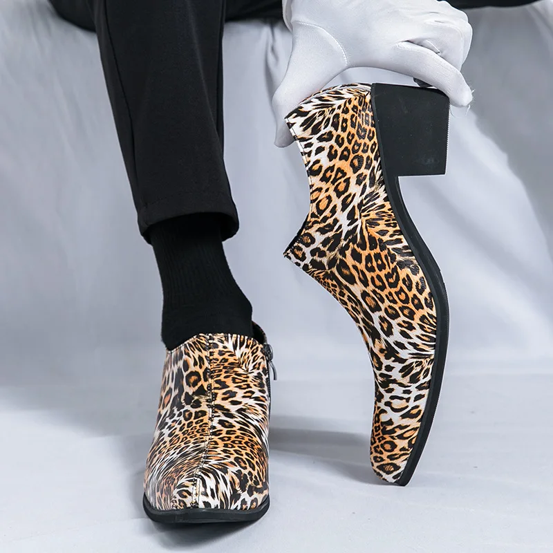 

Men Formal Shoes High Heels Business Dress Shoes Male Oxfords Pointed Toe Formal Shoe for Man Luxury Wedding Party Leather Shoe