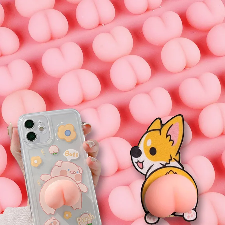 

5/10/20 шт. мини-мягкие сжимаемые задницы, наклейки для предотвращения столкновений для мобильных телефонов, новые подарки для снятия стресса для взрослых и детей