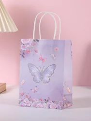 Butterfly flower crown Butterfly paper bag party gift bag paper gift bag set of 5