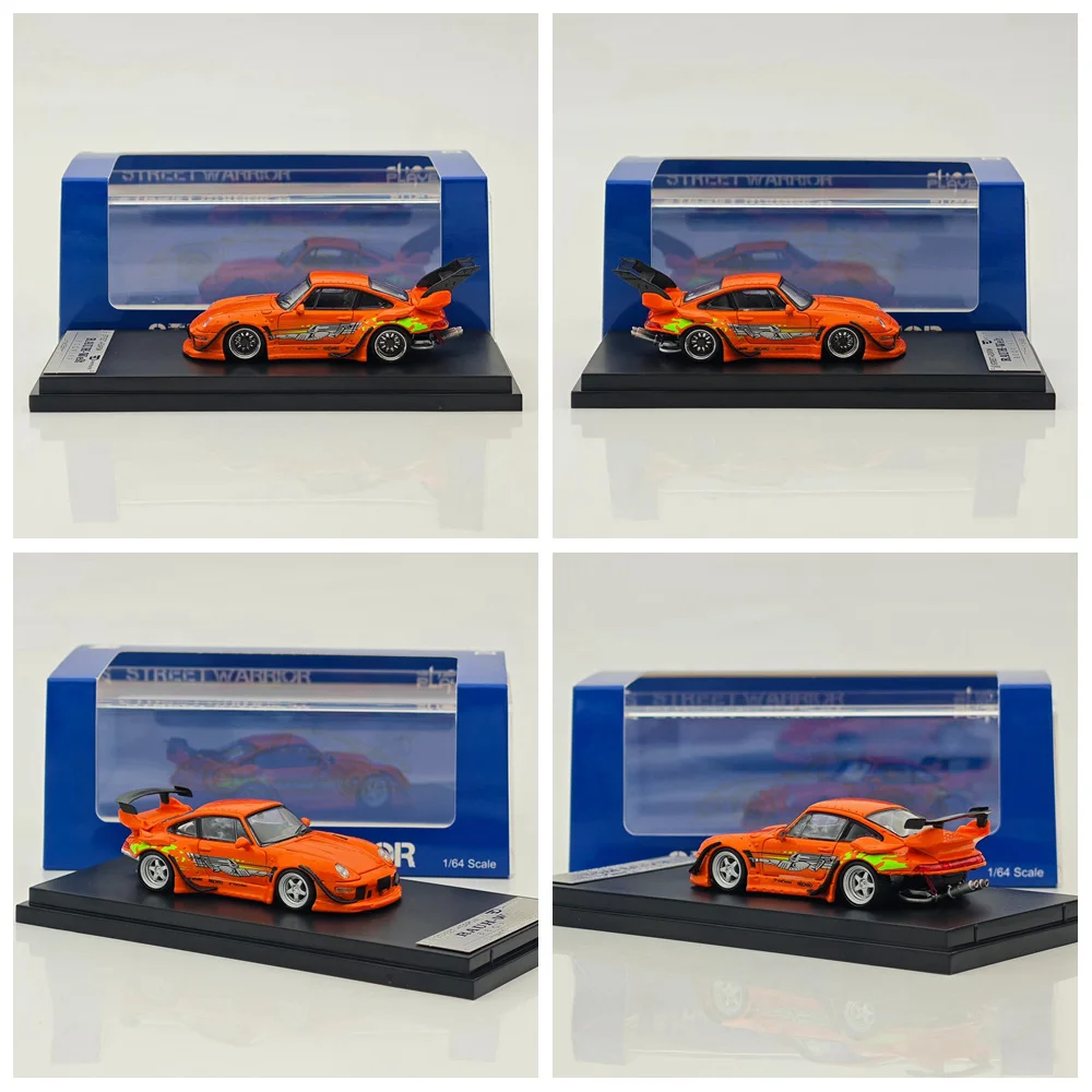 

Металлическая коллекционная модель автомобиля SW 1/64 RWB 993 RAUH-Welt Orange из фильма «Форсаж», миниатюрная, для подарка, игрушка, модель автомобиля