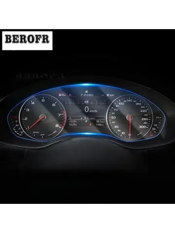 자동차 인테리어 계기판 멤브레인 LCD 화면 TPU 보호 필름 장식 Audi A6 A7 C7 2012-2018 용 스크래치 방지 수리