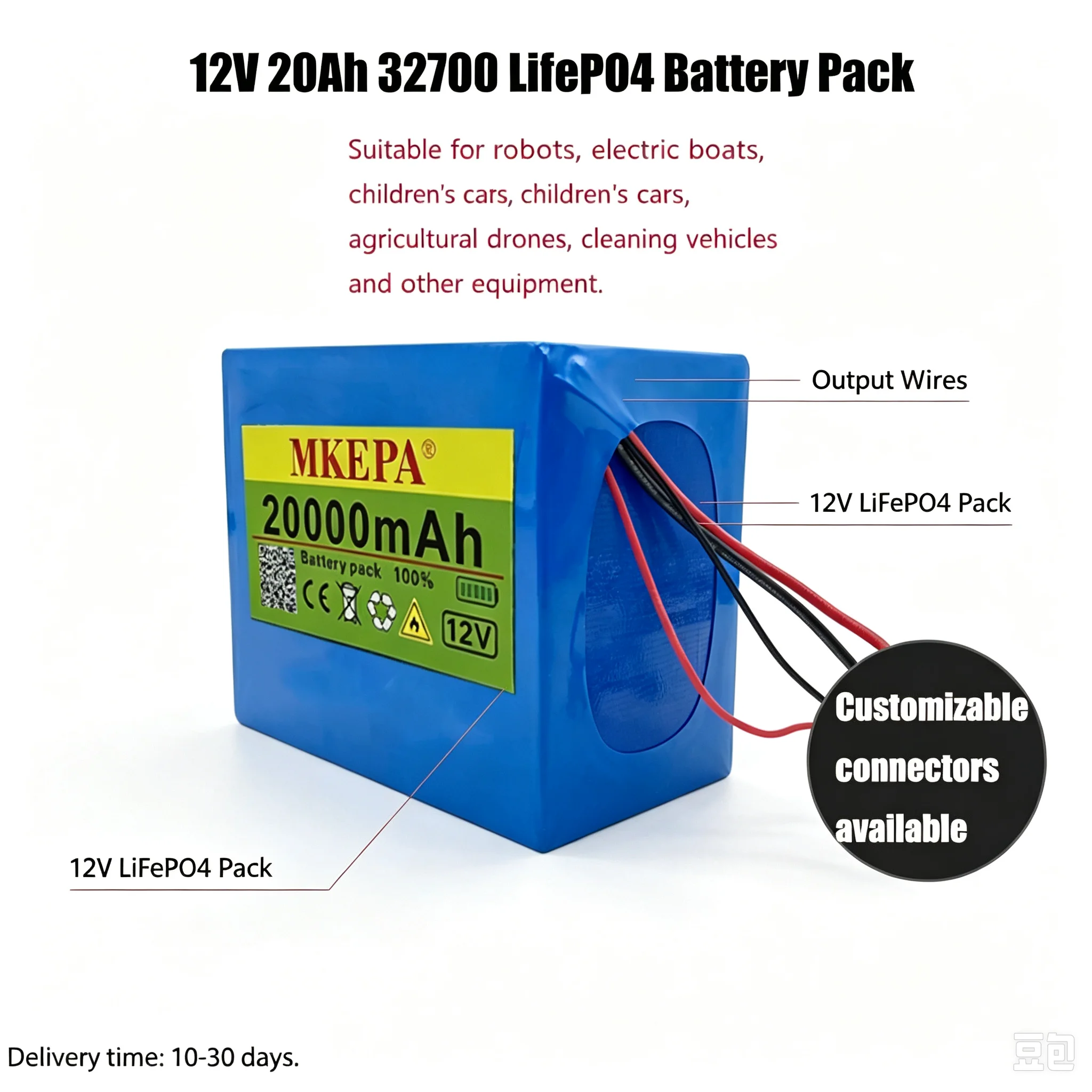 12.8V/14.6V 20Ah 32700 Lifepo4 battery 150A BMS Robot wheelchair electric boat UPS toy car drone uninterruptible power supply