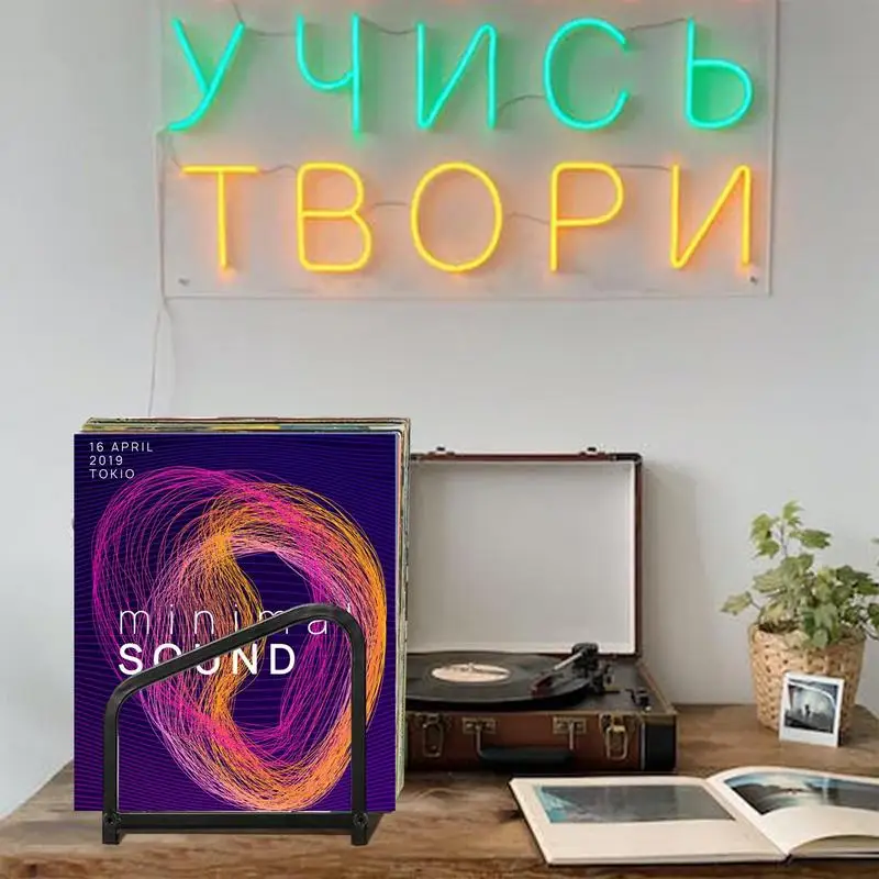 Record Rack Lp Albums Storage Rack Stylish Desktop File Sorter Book Album Display Rack Lp Albums Storage Black Record Holder