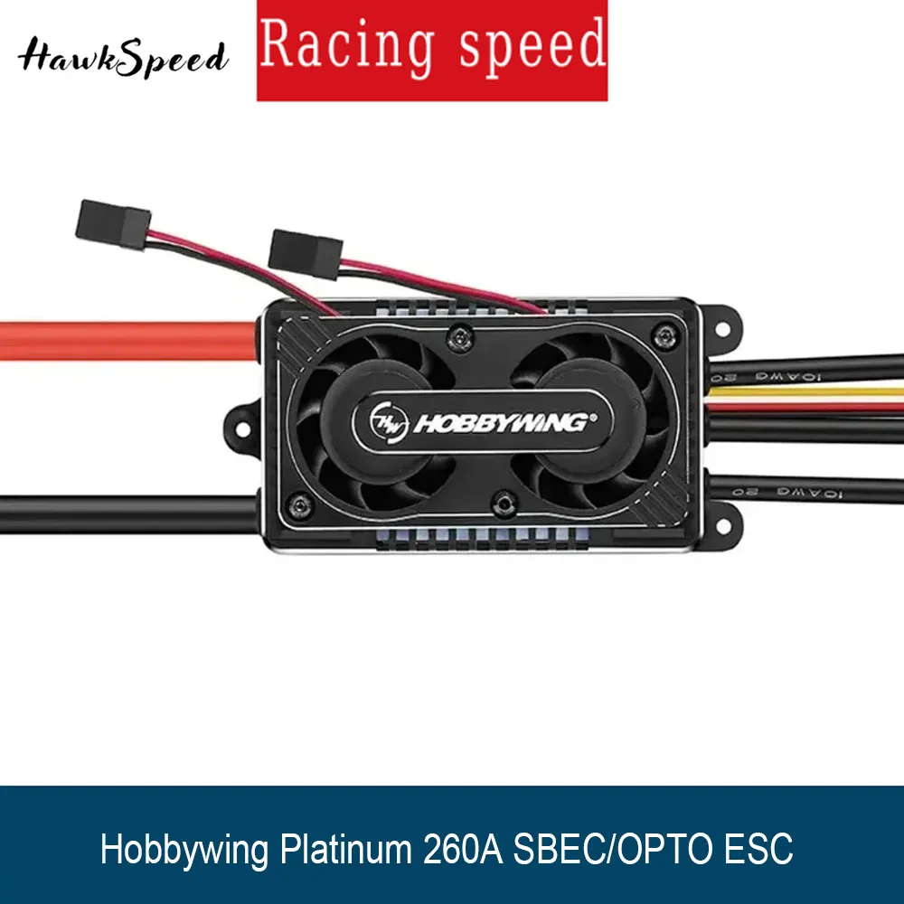 

Hobbywing Platinum 260A V5 HV ESC 6-14S for 700 800 Electric Helicopter Fixed-Wine Airplane RC Model OPTO SBEC Programmable