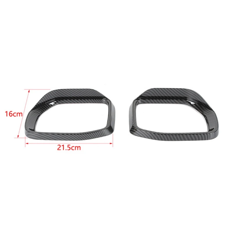 Car Reversing Mirror Rain Eyebrow Frame Decoration Cover For Ford Maverick 2022+ Accessories , ABS