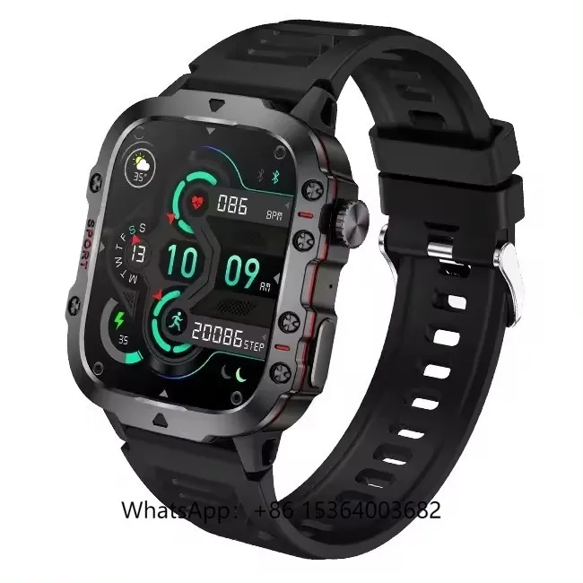 

Reloj Smart Watch Hombre QX11 IPS 420Mah 1.96inch Heart Rate Monitor Fit Tracker Wristband
