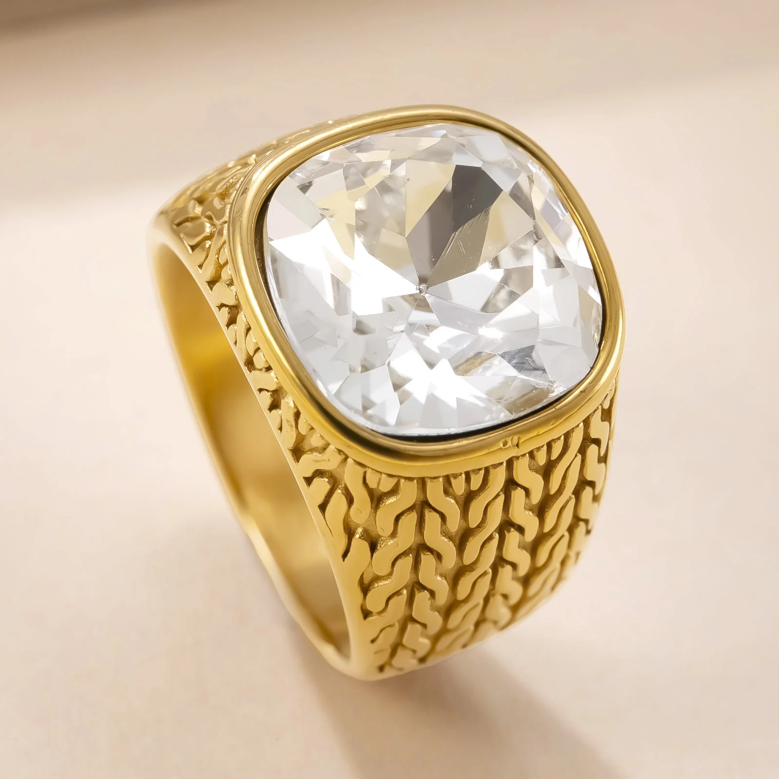 القوطي القراصنة الهيكل العظمي الأخطبوط الدائري للرجال النساء 2026 فريد ريترو الأسود الفيروز الجزع الزركون الشرير دراجة نارية مجوهرات الحفلات هدية #3