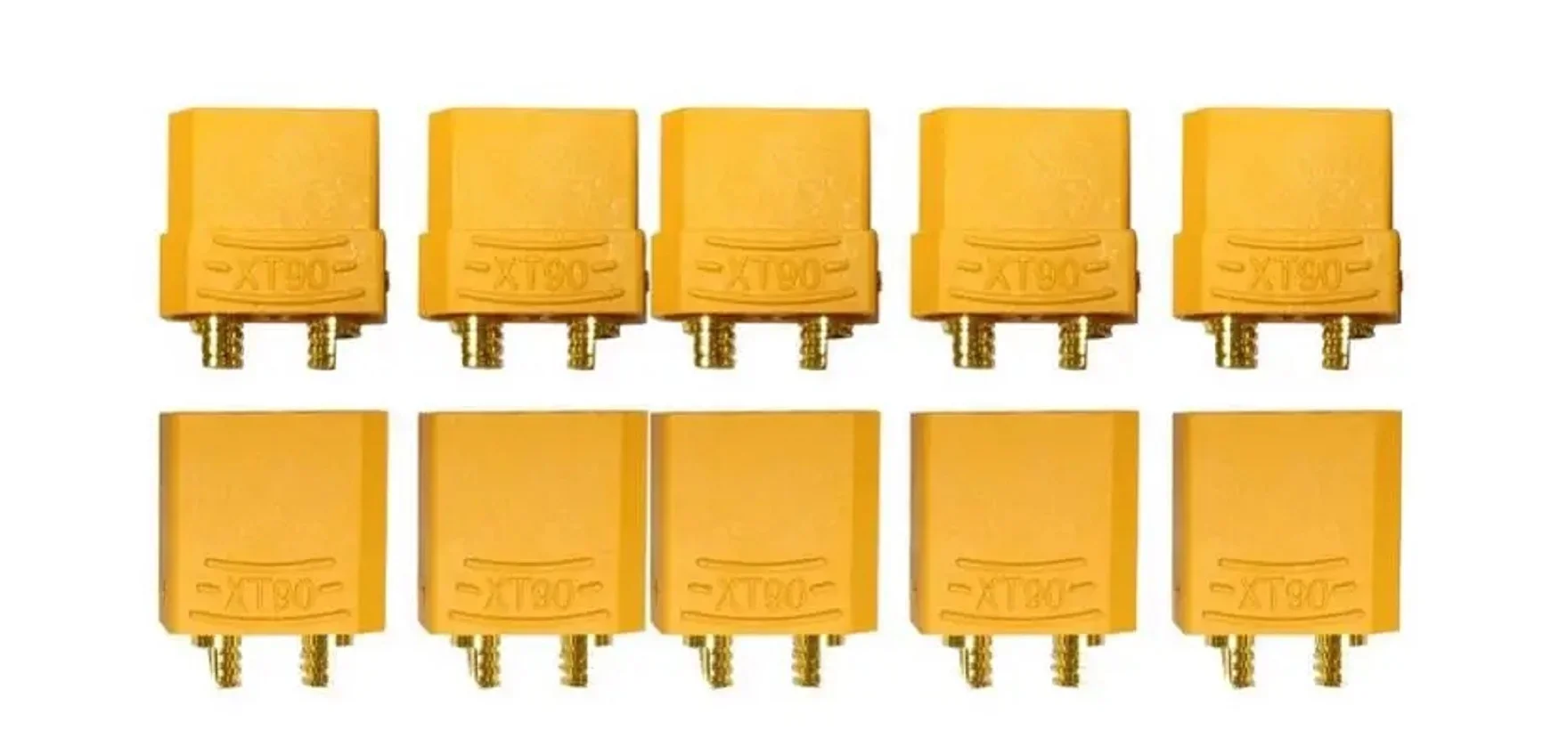 Amass-Conectores XT90 5/10/20/50/100 / Pair  XT90H Battery Connector 4.5mm Male Female Gold Plated Banana Connector