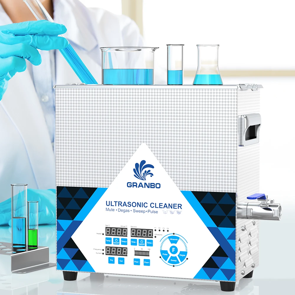 جرانبو آلة التنظيف بالموجات فوق الصوتية 6.5L 150 واط 28/33/40 كيلو هرتز الرقمية الاجتياح نبض الموجات فوق الصوتية الأنظف لمختبر خلط مستحلب