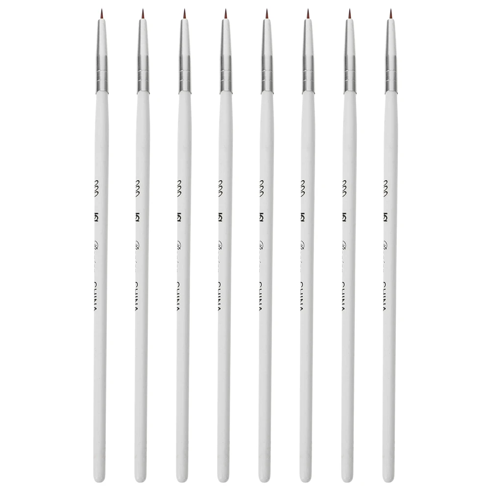

8 Pcs Flower Nail Salon Brushes Pen Salon Brushes Manicure Liner Outline Supplies Plastic Soft Brush Versatile Tool