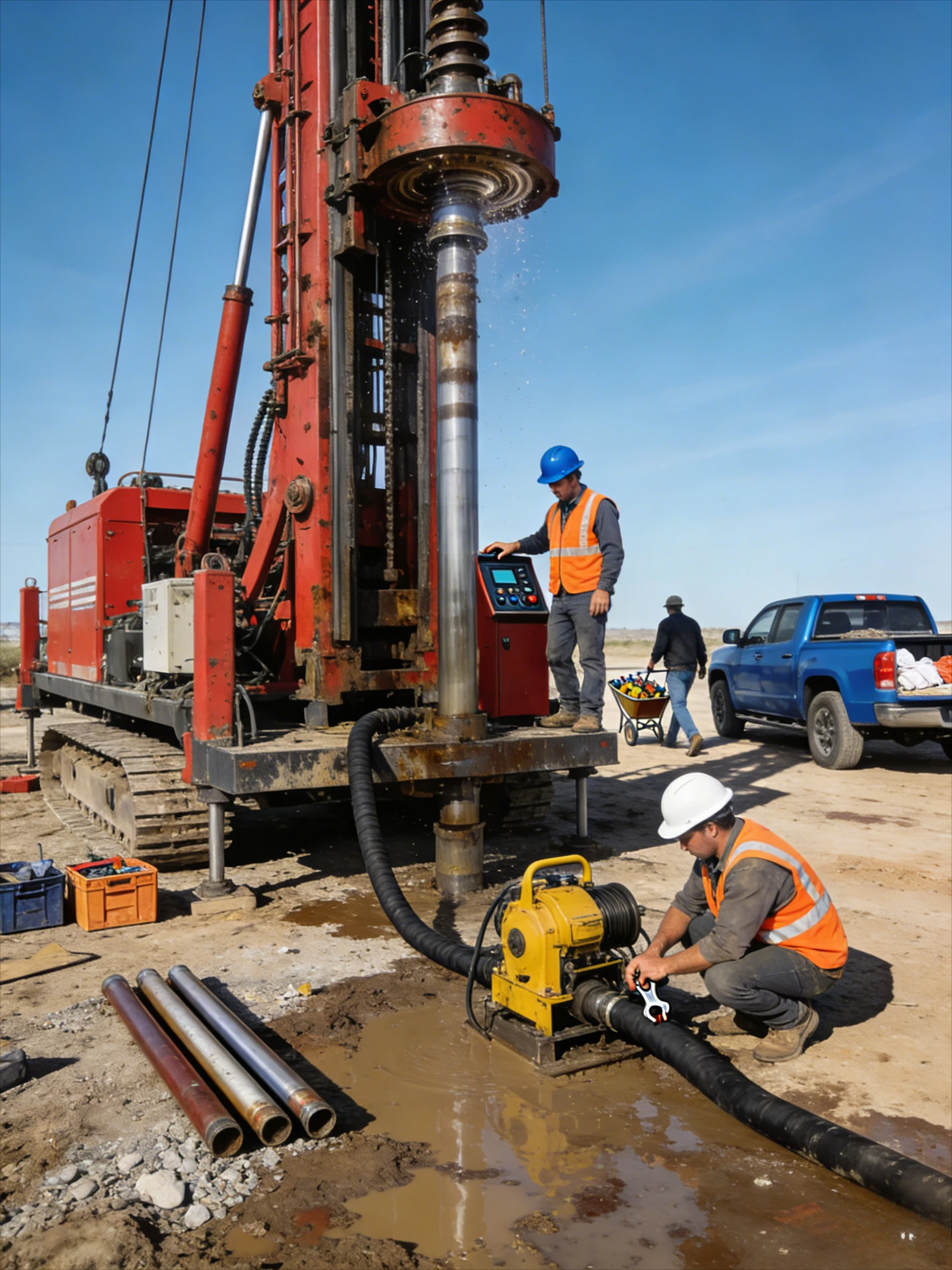 Large Diameter Water Well Drilling Rig Deep Water Well Drilling Rig Customized Drilling Range with Factory Price