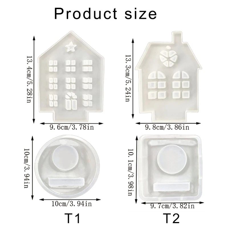 Гибкая силиконовая форма, форма для подсвечника, полая форма для основания свечи дома