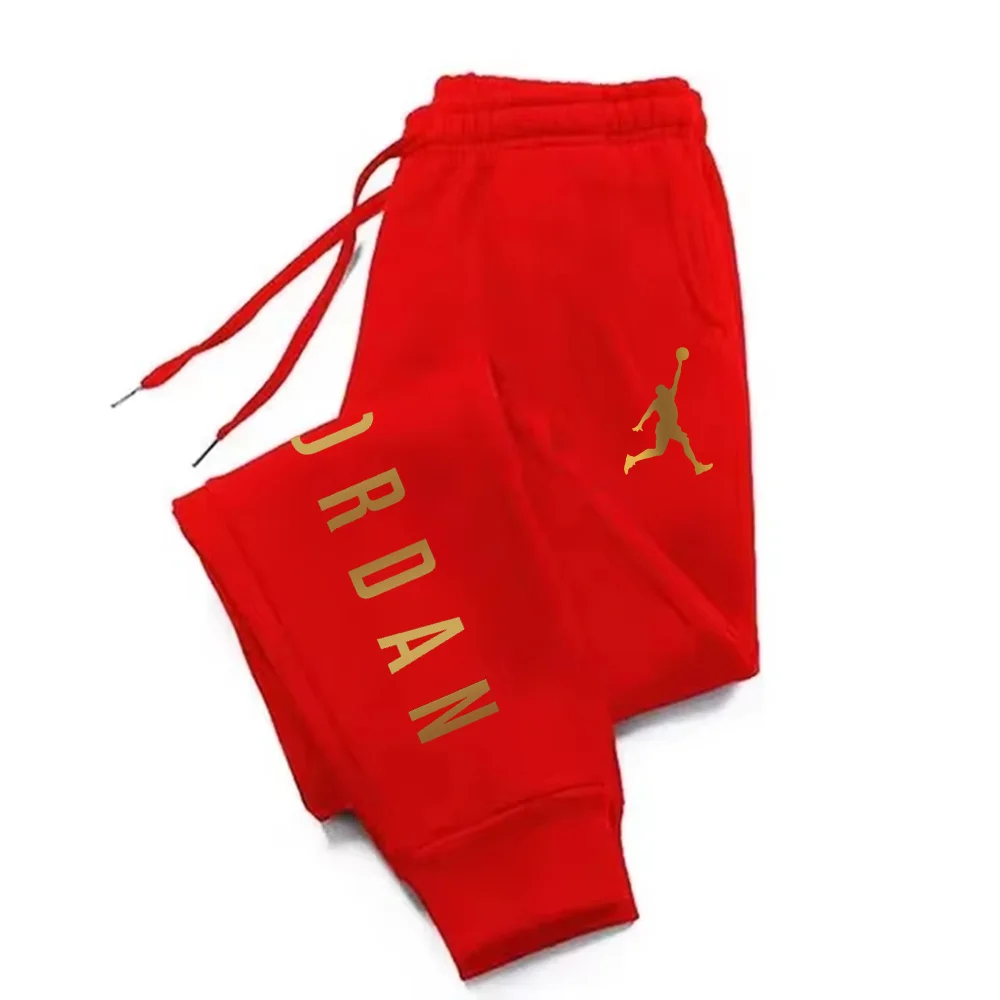 Autumn and Winter Fashion Letter Print Daily Outdoor Running Fitness Casual Loose and Comfortable Men's Sports Pants