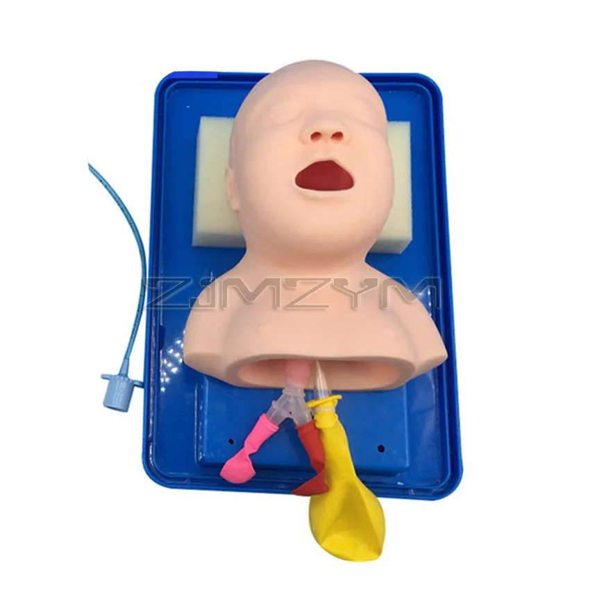 Neonatal Infant Tracheal Intubation Model Analog Human Tracheal intubation airway emergency model PVC Training Model