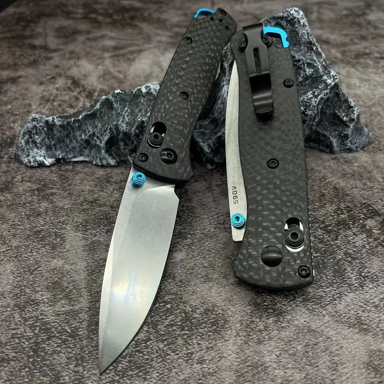 BM 535-3/533-3 Bugout AXIS Folding Knife Carbon Fiber Handles Outdoor Camping Hunting Pocket Tool with Box Christmas Gift